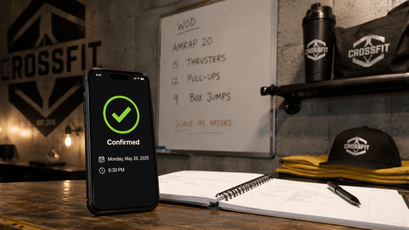 WOD booked directly into Wodify, SugarWOD, or Zen Planner